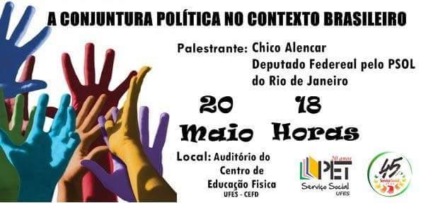 Sintufes convoca a categoria para o debate sobre a conjuntura política no contexto brasileiro com o deputado Chico Alencar