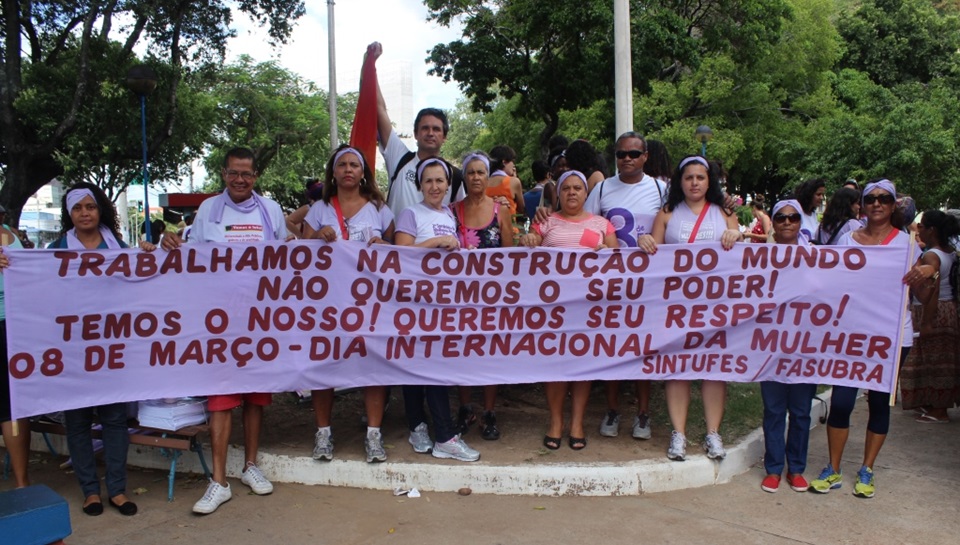 Trabalhadoras da Ufes fortalecem marcha das Mulheres
