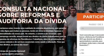 Entenda e participe da consulta nacional sobre reformas e auditoria da dívida