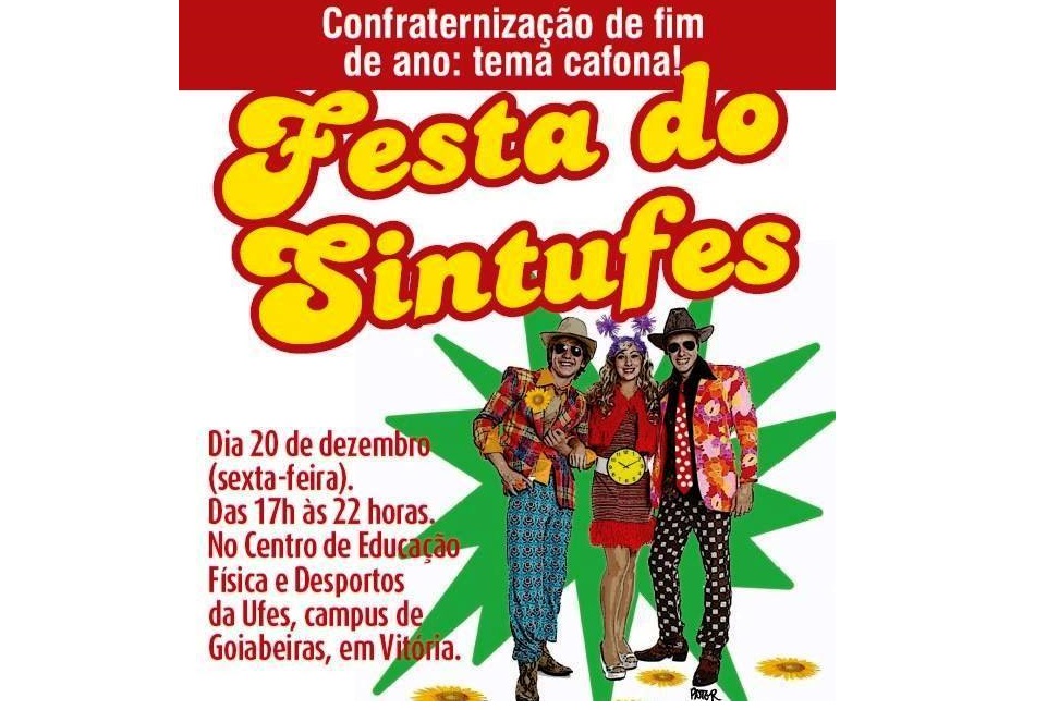 Festa de Final de Ano do SINTUFF será novamente no Clube Português