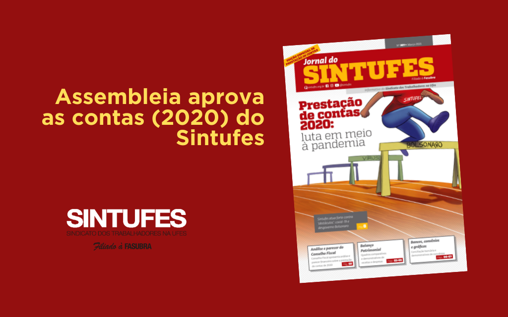 Categoria aprova as contas (2020) do Sintufes