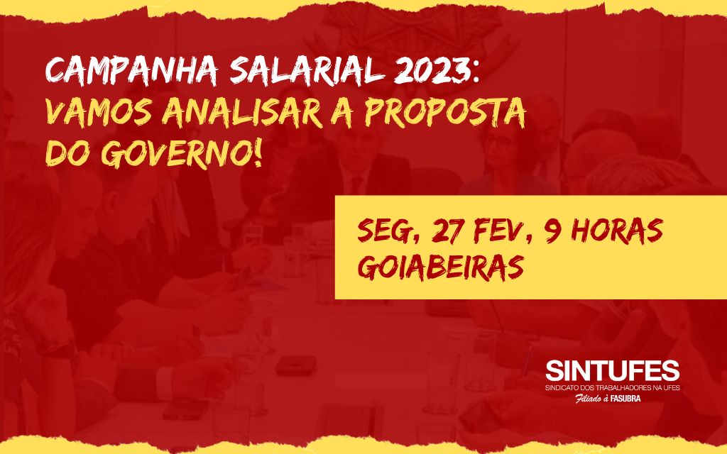 Sintufes convoca assembleia extraordinária para a categoria analisar a proposta de reajuste apresentada pelo governo