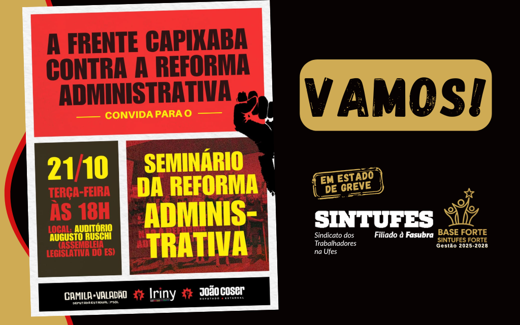 Participe do Seminário da Reforma Administrativa, da Frente Capixaba