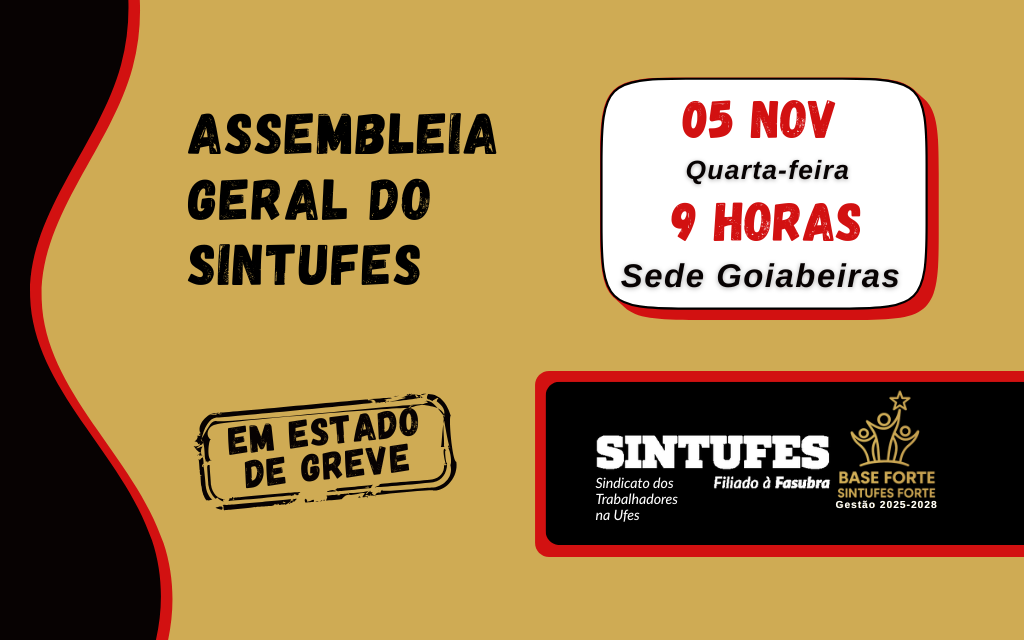 Sintufes convoca assembleia para deliberar sobre proposta de reajuste nos auxílios