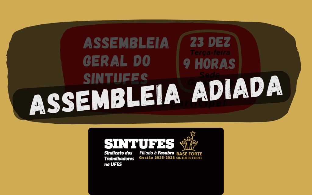 Sintufes adia assembleia de 23 de dezembro