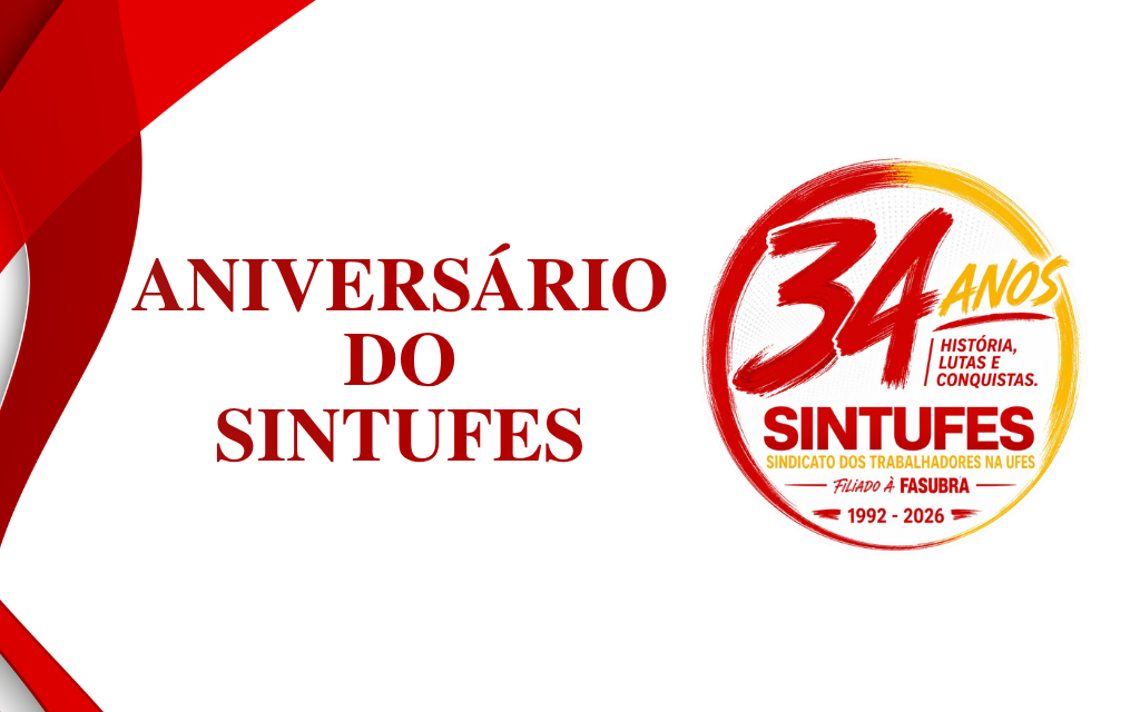 Sintufes 34 anos: filiada/o, participe da homenagem e da confraternização