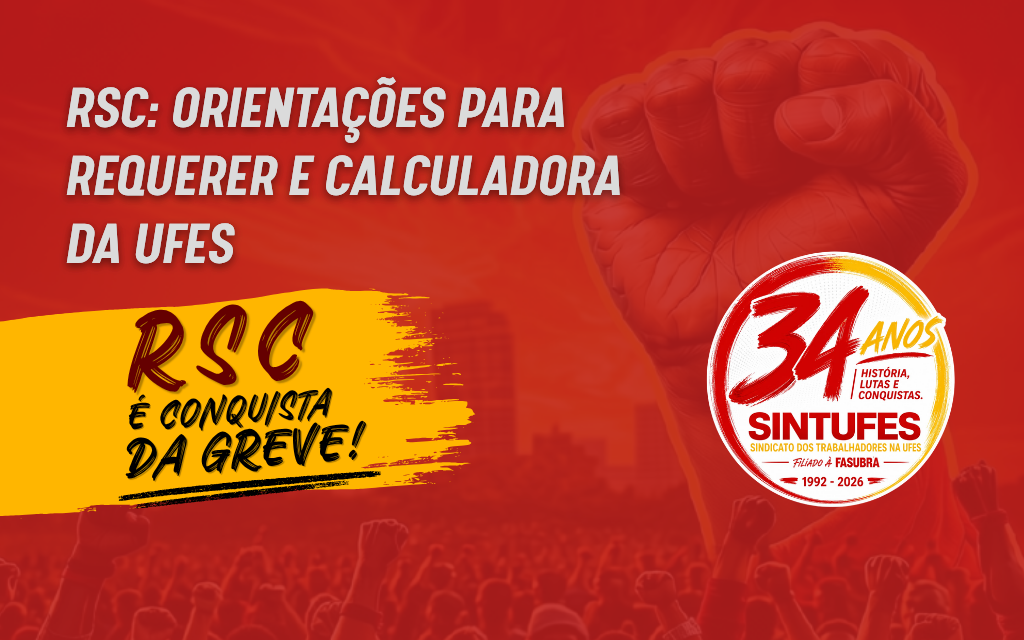 RSC: Orientações para requerer e calculadora da Ufes