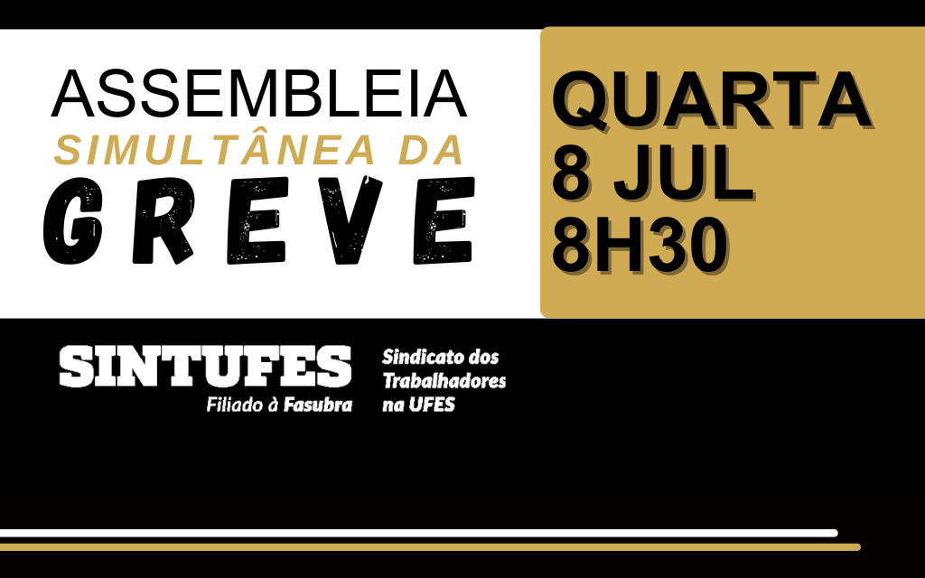Próxima assembleia da greve é nesta quarta, 8, às 8h30